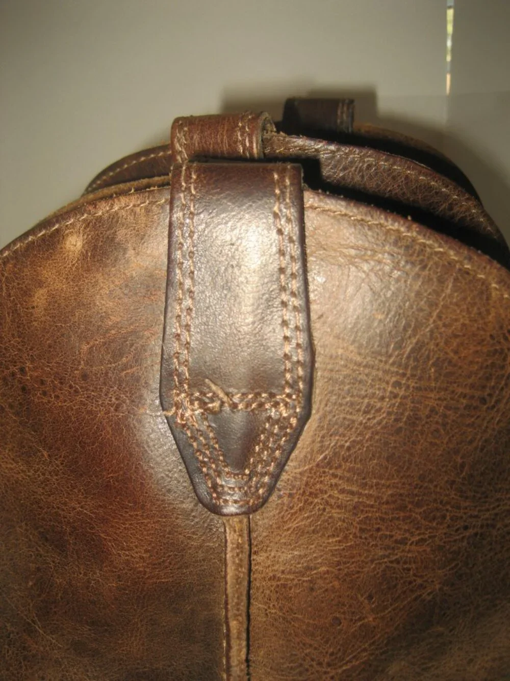 Men's Ariat Rambler Antiqued Brown Leather Square Toe Boots sz 9.5D